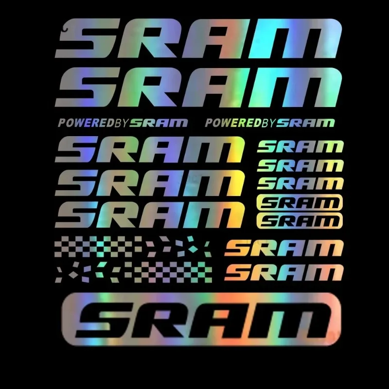 

1 шт., совместимые с виниловыми наклейками SRAM, наклейками на раму велосипеда, велосипедным велосипедом Mtb, 34 см * 35 см