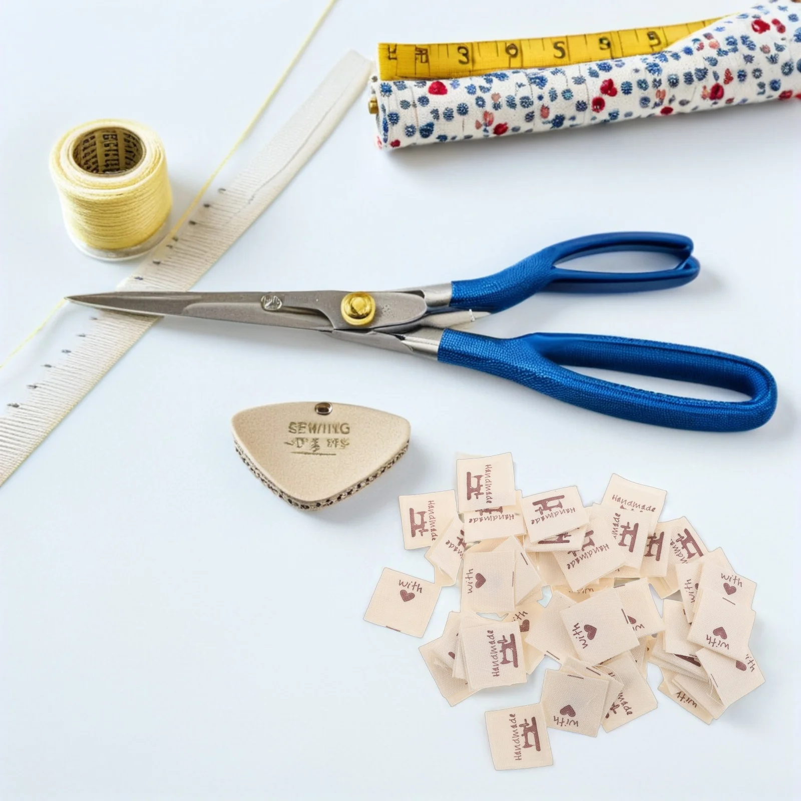 

100 Pcs Handmade Cloth Labels Clothing Tags Fabric for Items Manual Polyester Clothes