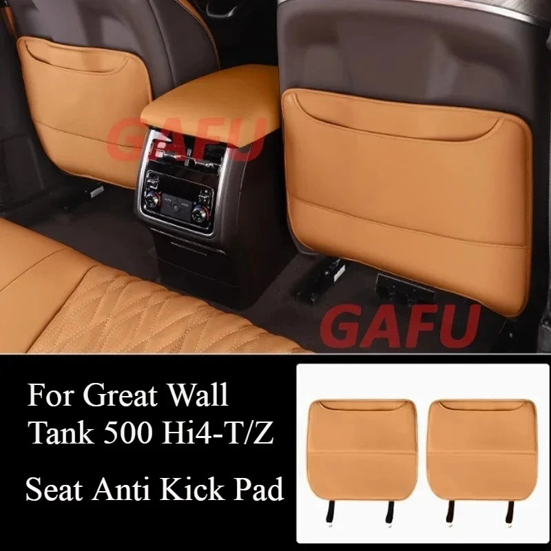 

Seat Anti Kick Pad for Great Wall Tank 500 Hi4-T/Z 2024 2023 Rear Seat Protection Interior Lerther scratch-resistant Accessories