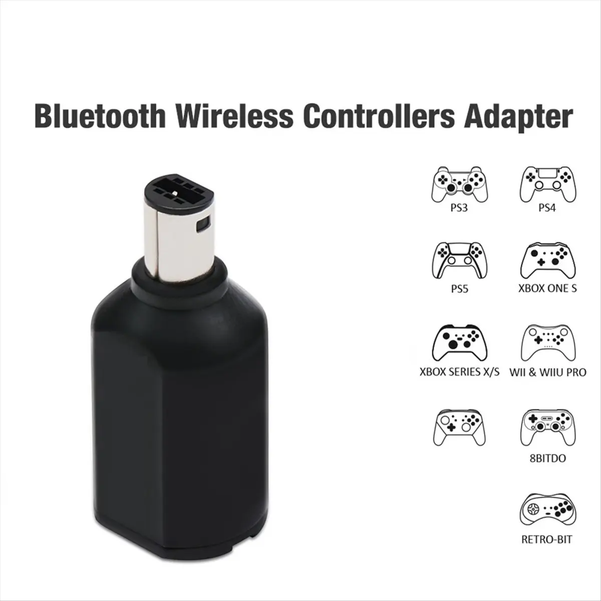 [A26M] Беспроводной Bluetooth-адаптер игровых контроллеров для консоли NGC GameCube для PS3 PS4 PS5 Switch Pro Gamesir T4 Pro Contorller