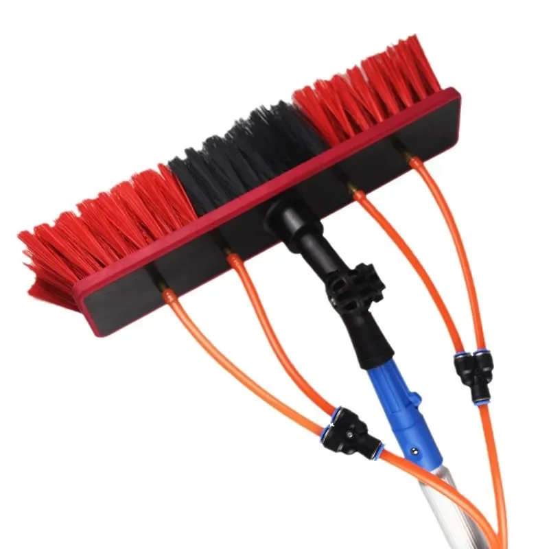 

Photovoltaic panel cleaning tool water brush, solar panel water spray cleaning brush