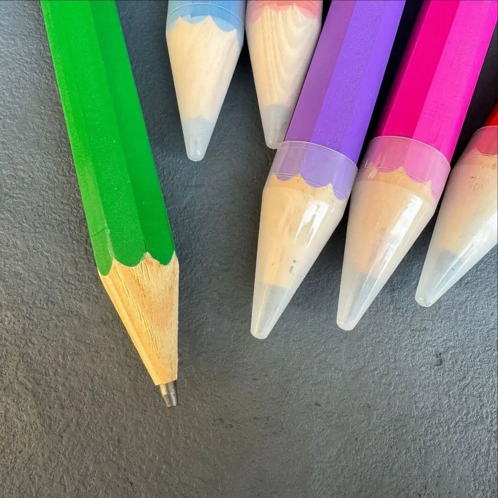 High Quality Wooden Giant Pencil 34CM Spray Paint Huge Pencil Novelty Performance Prop Stationery Pencil School Office