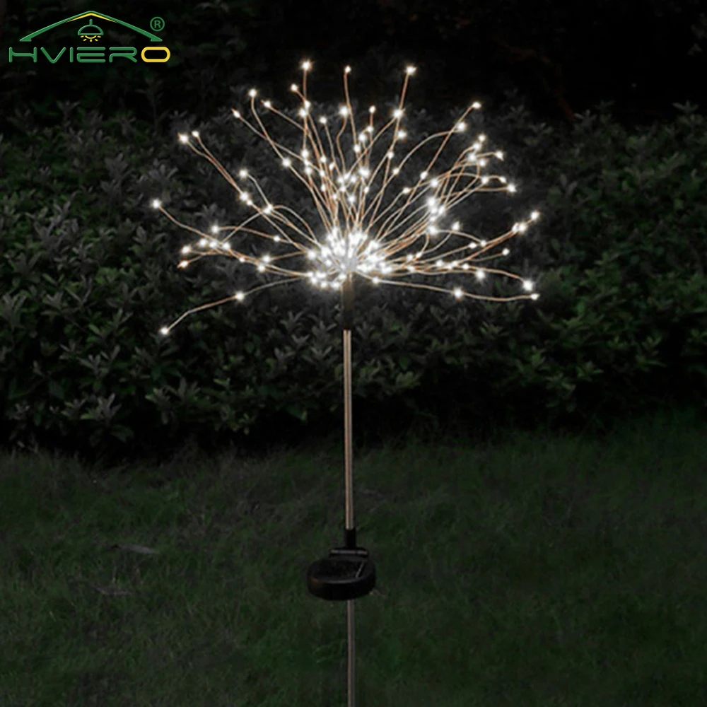 

Solar Outdoor Light 150LED Waterproof Fireworks White Garden Christmas Wedding Decoration Holiday Night Lighting Atmosphere Lamp