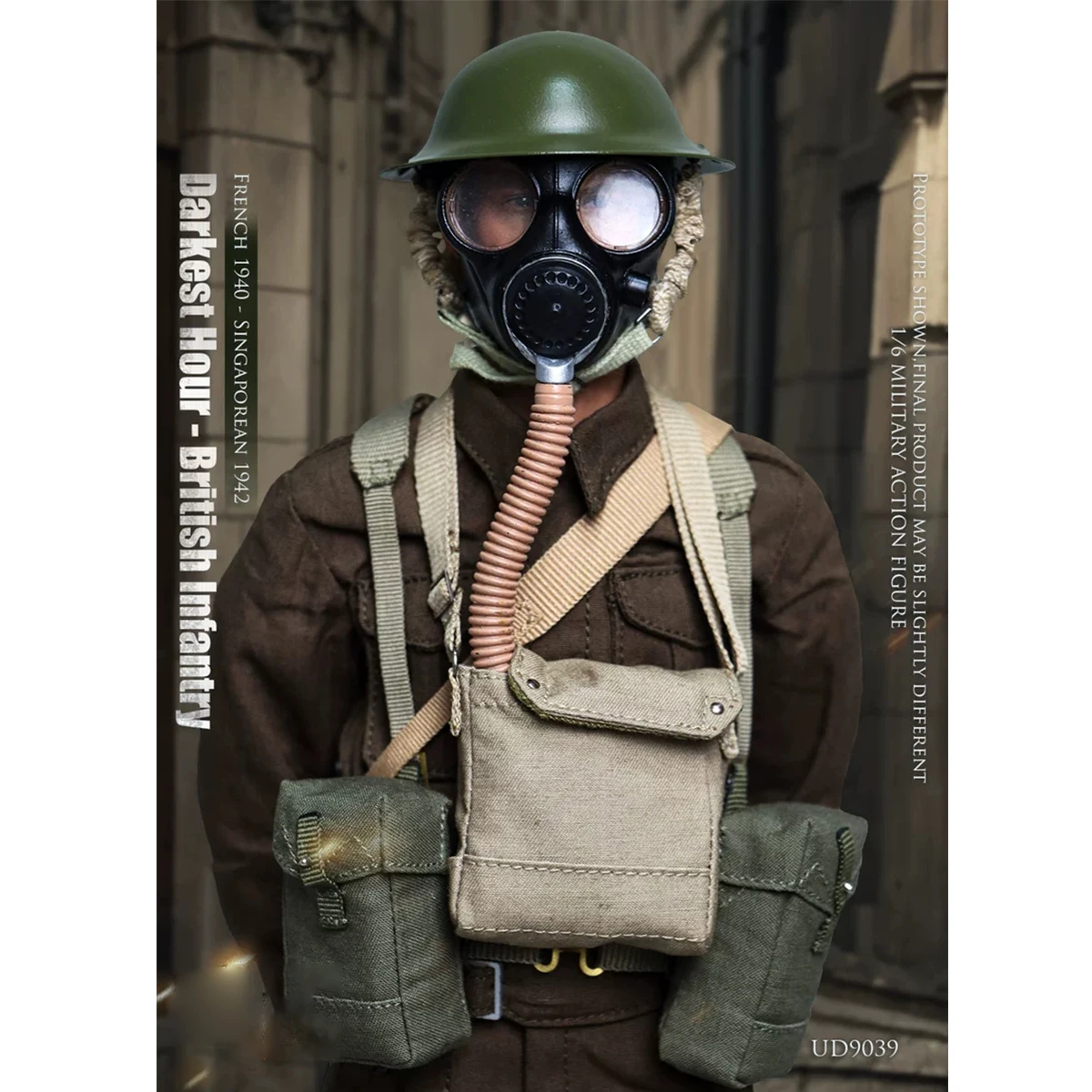 HiPlay UJINDOU Maßstab 1:6, WWII, britische Infanterie, Frankreich 1940, Singapur, 1942, UD9039, Actionfigur im Militärstil