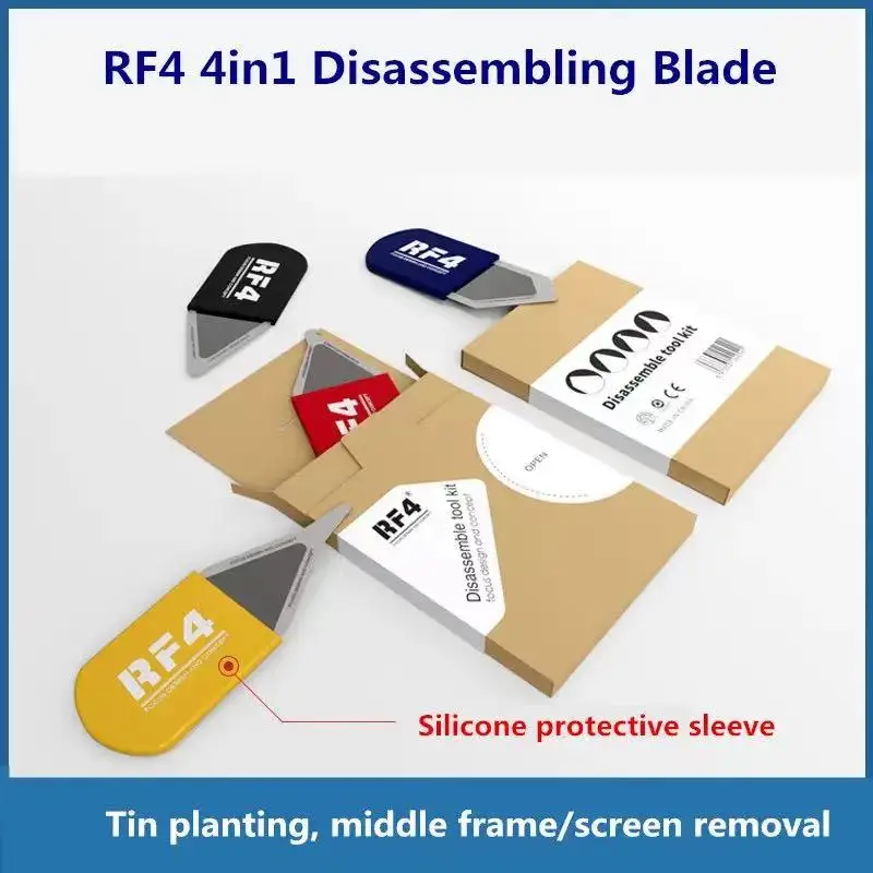 RF4 RF-DA9 4PCS/LOT Multi-function Disassembly Blade for Mobile Phone Repair  Ultra-thin LCD Screen Opening Pry Bar Tool