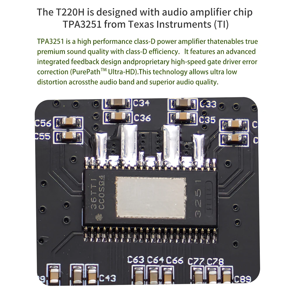 Imagem -06 - Amplificador de Áudio Módulo Board com Ajuste de Alta Baixa Freqüência Dual Channel Stereo Xy-t220h dc 1236v 8a 220w x bt Tpa3251