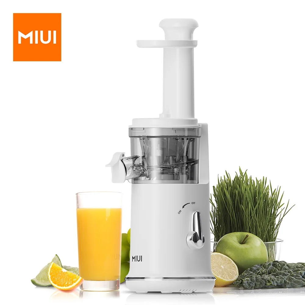 MIUI Pequeno Suco lento,Mini-Suco elétrico portátil,Suco de limão,Fácil de limpar e Fazedor de sorvete,Mini-Pro