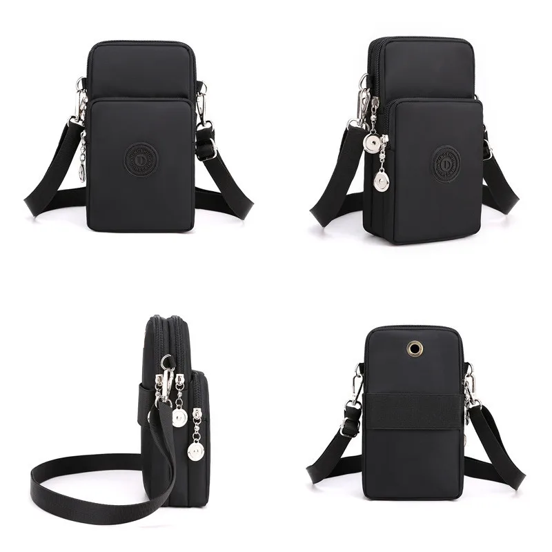 Mobile Phone Bag Women's Crossbody Oxford Fabric Small Bag Vertical Style Mini Wallet Wrist Bag view 6