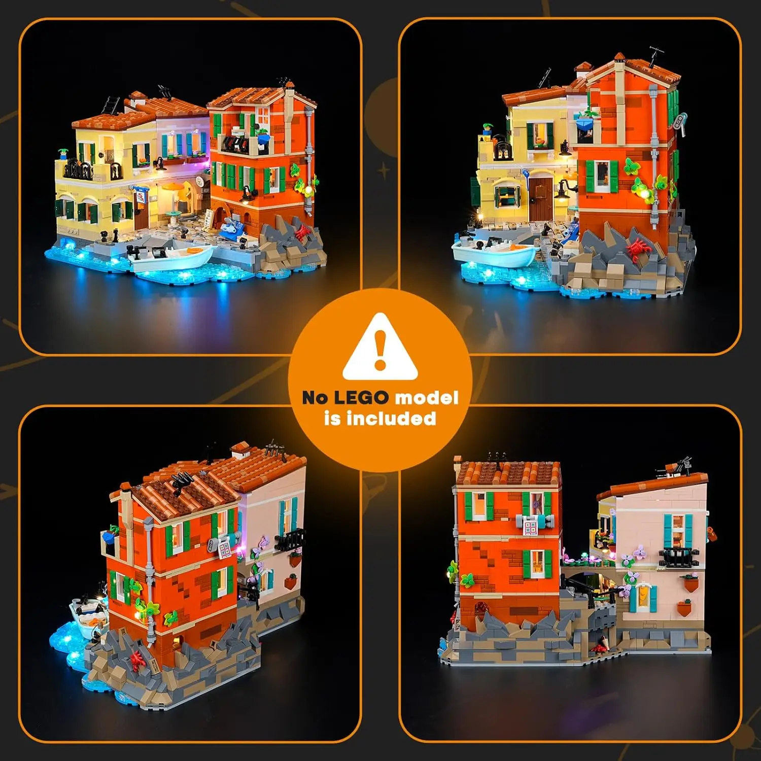 HPROSPER Luz LED de 5 V (sin modelo) para Lego 21359 Lámpara decorativa italiana Riviera con caja de batería