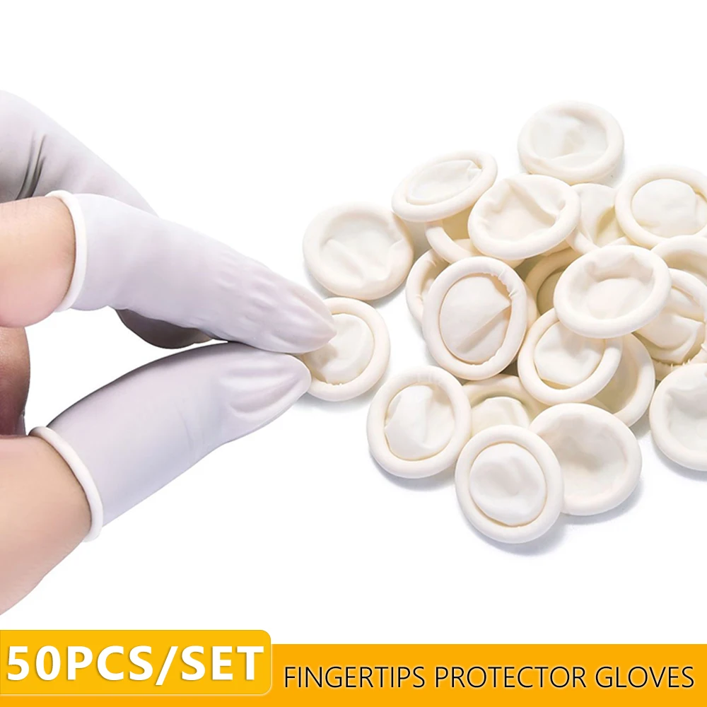 

200pcs/50pcs Disposable Powder Free Industrial Electronic Latex Fingertips Protector Gloves Watch Repair Tool for Watchmaker