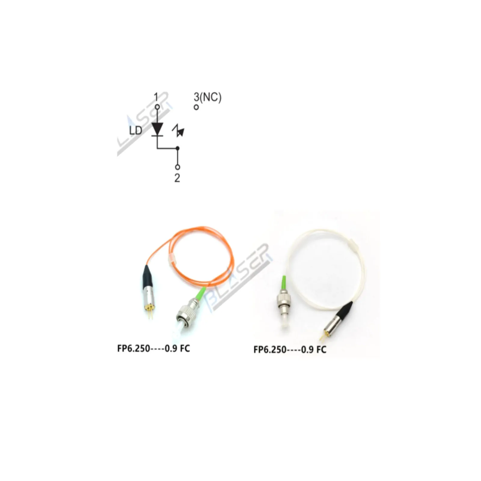 808nm 60mw 62.5um 0.9mm Tail Fiber Module FC/PC APC Fiber Coupled Laser