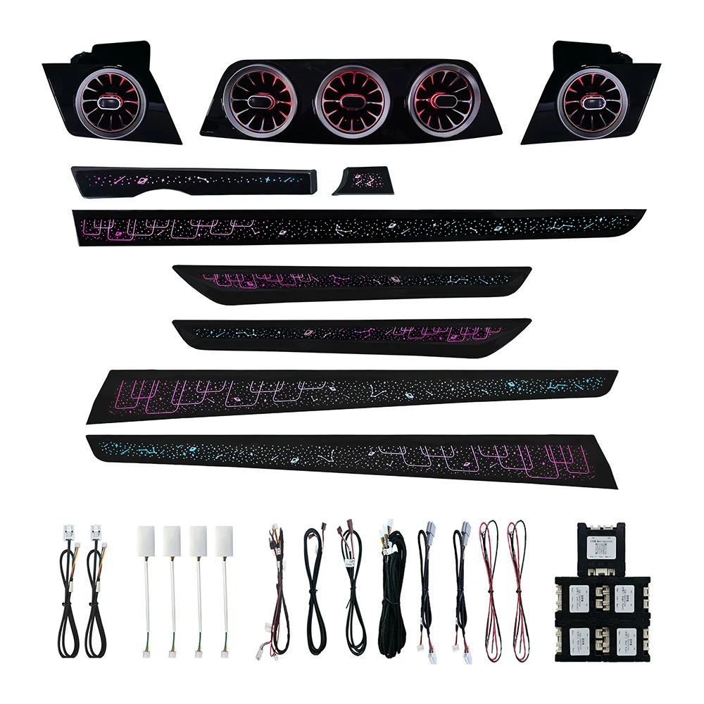 W207 E-coupe 64 Color Ambient Light for 2009-2016    E-Class Coupe Cabriolet A207 Interior Lamp 4D Rotating Tweeter