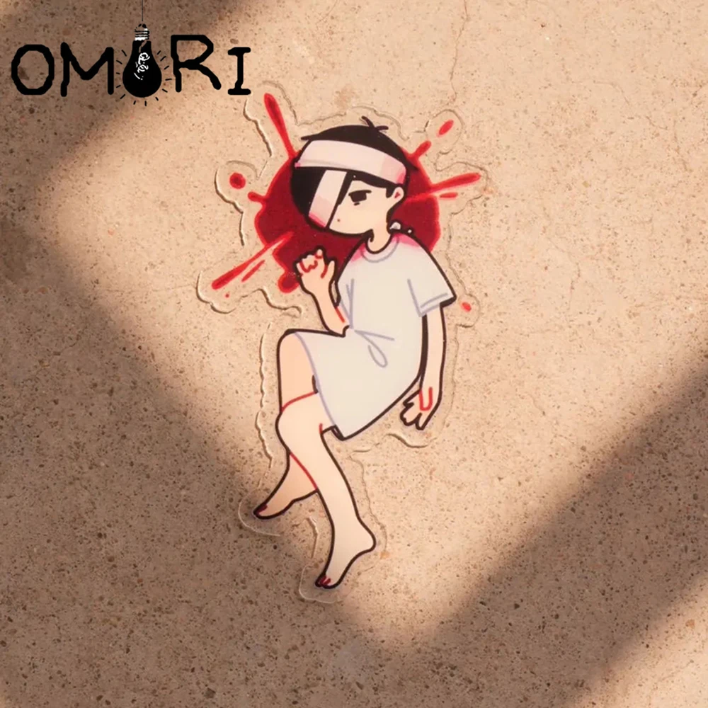 Game OMORI Cosplay Bookmark Student Office Supplies Reading Book Pages Acrylic Book Marking Creative Label Card