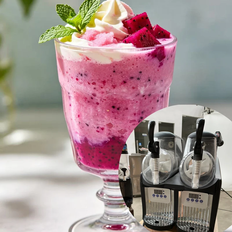 Ice Slush Slushie Tea Puppies Machine Commercial Compressor Snow Melting Machine