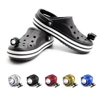 NEW Waterproof Shoe Light Outdoor Camping Charms Adult Kids Shoe Decoration Headlights for Accessories 1Pcs