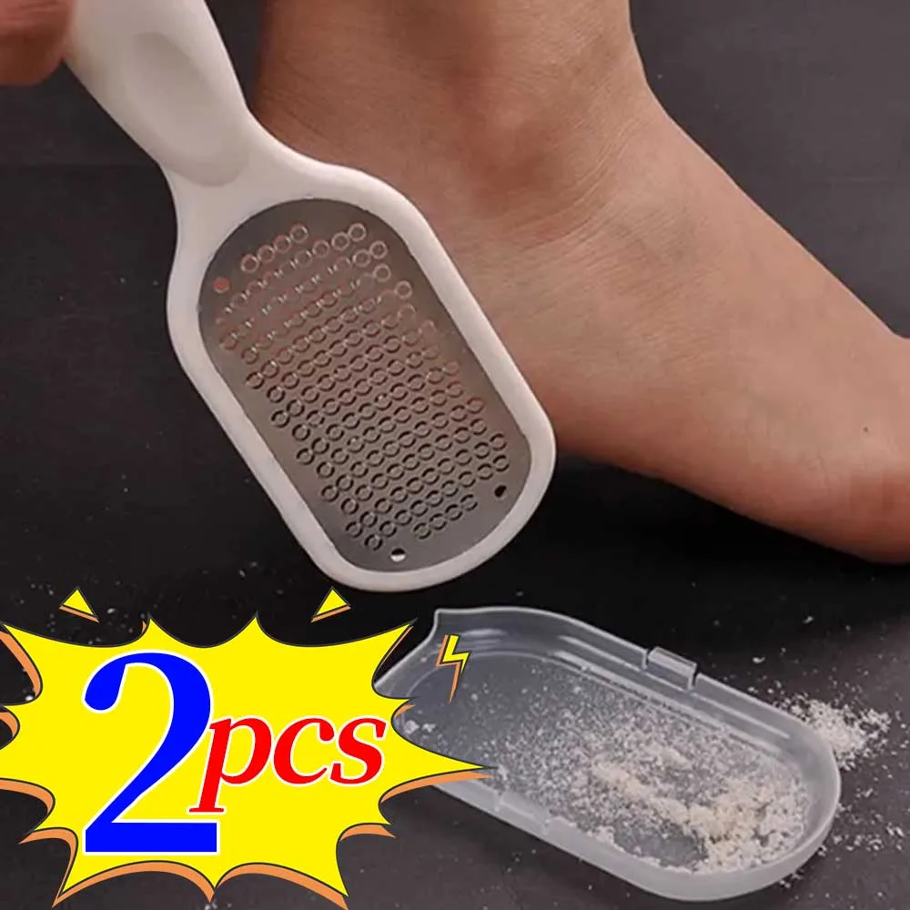 Remove Dead Skin Foot File Reusable Exfoliating Scraper Pedicure Care Tools Stainless Steel Callus Rasp for Heels Foot Skin Tool