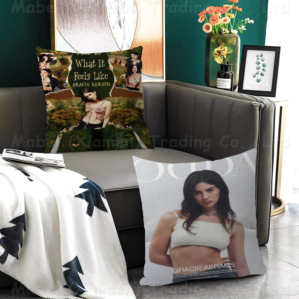 G-Gracie A-Abrams Hot Singer Cushion Cover Pillowcase Upholstery Sofa Throw Pillow Home Decor Pillowcas