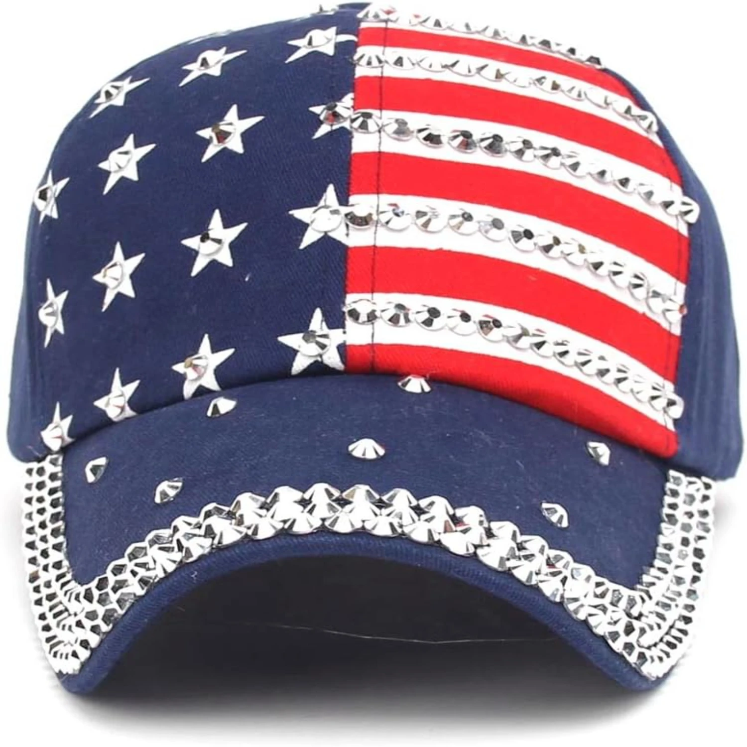 Upgrade Your Look Today with this Sparkling, Eye-Catching, and Stylish Flag Design Baseball Hat - The Perfect Accessory for Fash