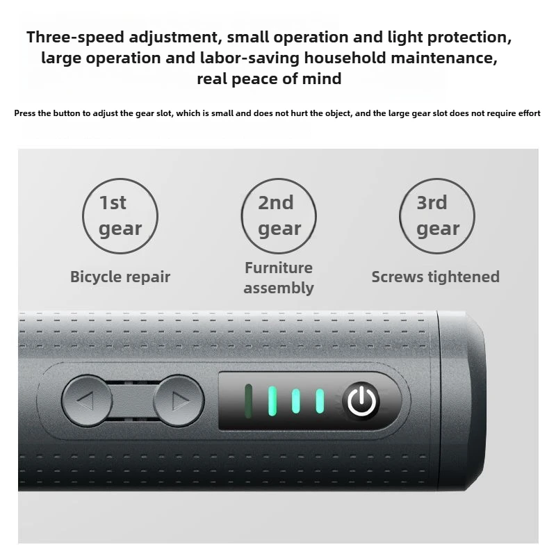مفك براغي كهربائي، مجموعة مفكات كهربائية قابلة لإعادة الشحن، مجموعة أدوات كابل أوتوماتيكية لإصلاح المنزل من النوع C مع أضواء LED #4
