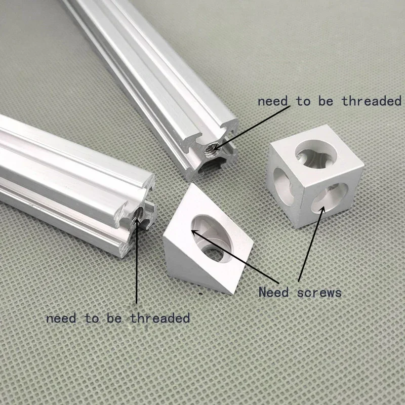 1515 2020 Aluminum profile Four-way two-way three-way connector Triangular  Four-square triangular aluminum block