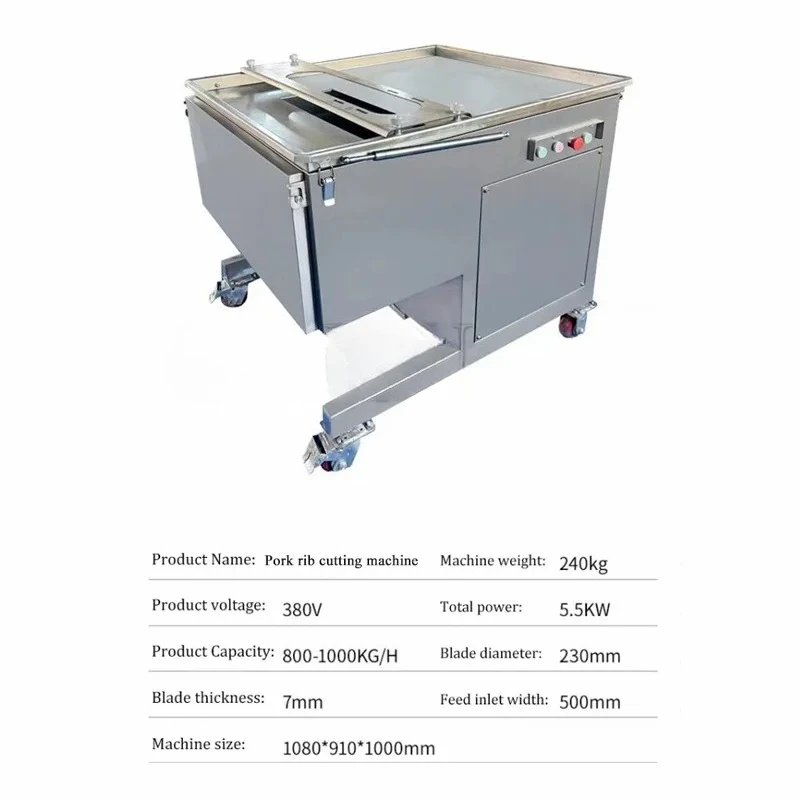 Factory Direct Sales Automatic Meat Slicer Pork Ribs Cube Cutter For Fresh Lamb Chops Beef Dicing Machine For Meat Cubes