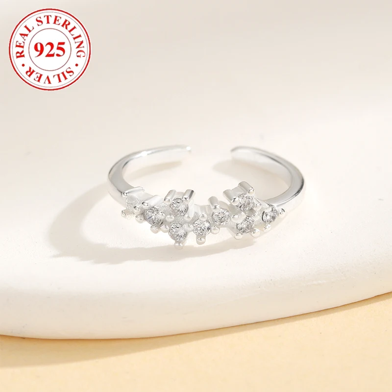 925 Sterling Silber Diamanten Frauen Strand Zehen ring hypo allergenen Damen schmuck für den Urlaub geeignet