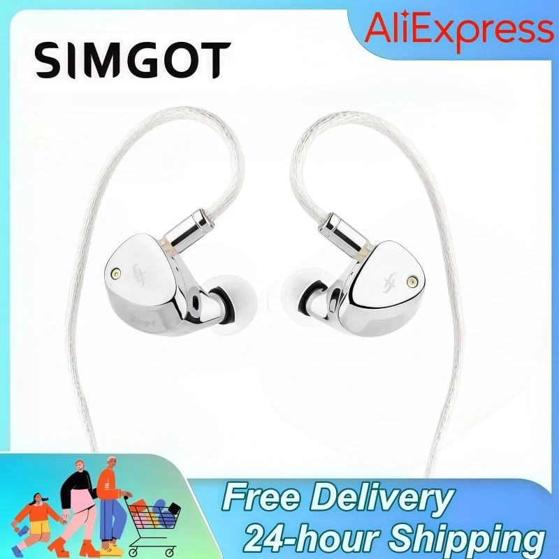 

SIMGOT ET142 PZT IEM HIFI наушники-вкладыши Wird и двойной симметричный магнитный планар с 0,78 мм 2 контакта и разъемом 3,5 мм + 4,4 мм