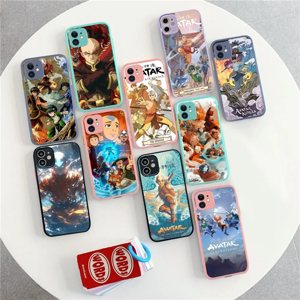 Avatar The Last Airbender Phone Case For IPhone 14 X XR XS 7 8 Plus 11 12 13 Pro MAX 13mini Matte Shockproof Case