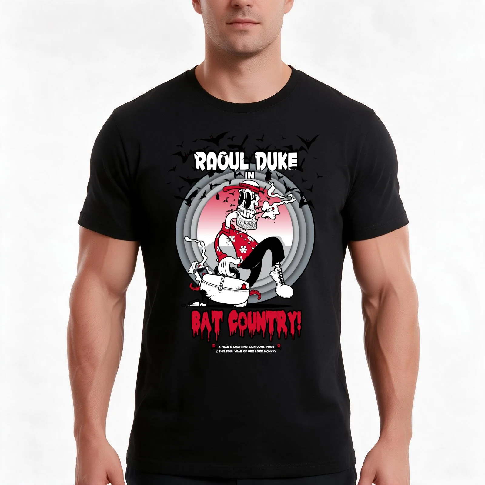Fear N Loathing In This Foul Year Of Our Lord 1925 T-Shirt, Summer Casual Cotton Tee, Oversized Streetwear Tops, 100% Cotton