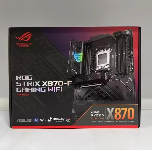 ROG STRIX X870-F GAMING WIFI ATX Материнская плата DDR5 AMD X870 ATX Socket AM5 для процессоров серии AMD Ryzen 9000/8000/7000 Новый