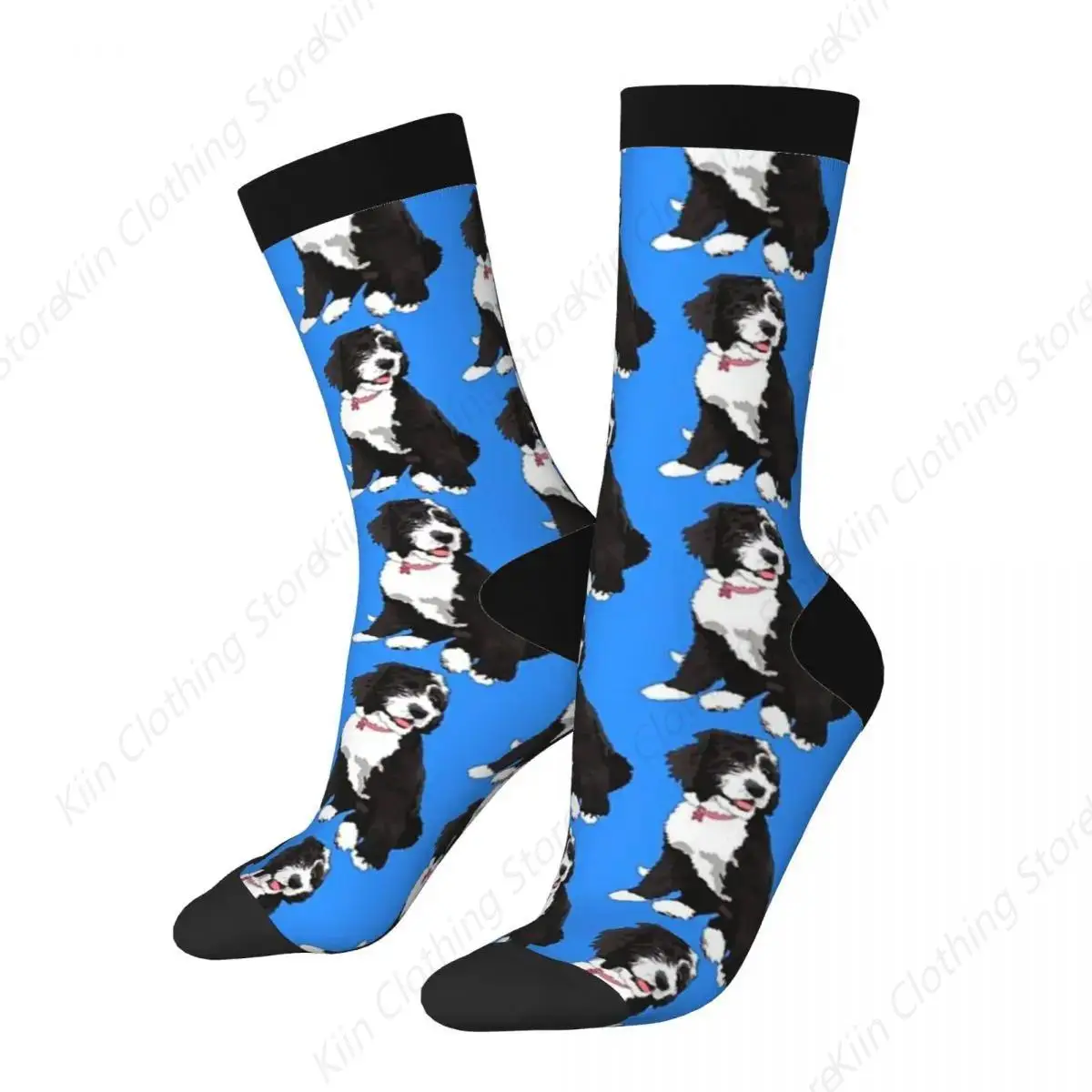 Cute Bernedoodle Socks Harajuku High Quality Stockings All Season Long Socks Accessories for Man's Woman's Christmas Gifts