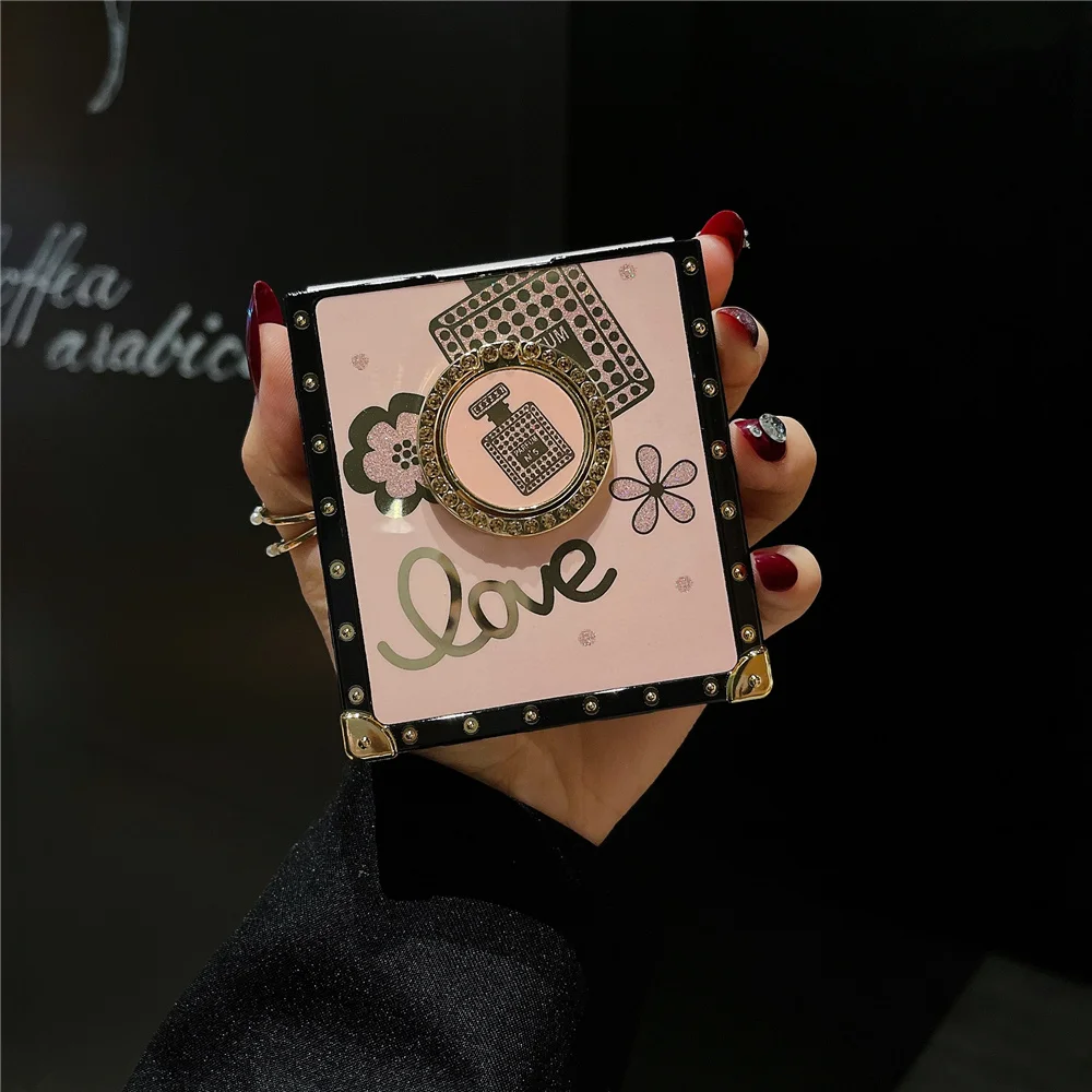 Luxury Glitter Perfume Bottle Cover For Samsung Galaxy Z Flip 6 Z Flip 5 Flower Case For Samsung Galaxy Z Flip 4 Z Flip 3 image 5