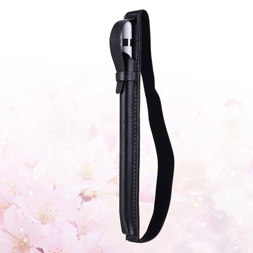 

Stylus Pen Cover for Pencil Black Premium PU Protective Scratch Resistant Pencil Holder Travel Case Elastic Clip