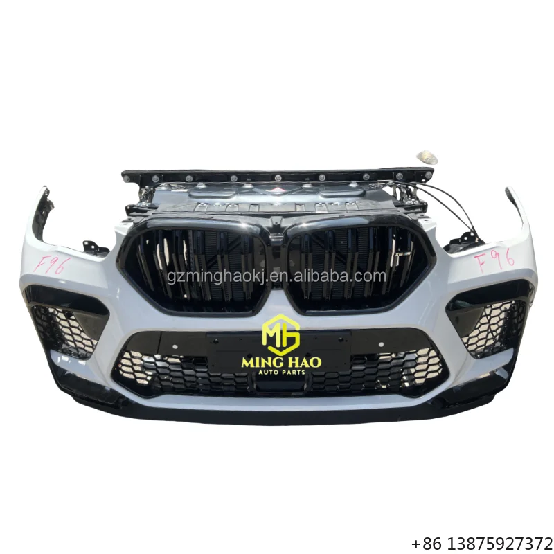

Car plastic bumper body kit for X6 F96 sporty front bumper, Gersen radiator, engine hood guard, door panels for X6 G06