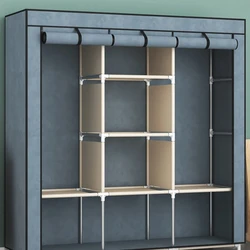 Wardrobe assembly cloth wardrobe home bedroom hanging wardrobe storage cabinet economy