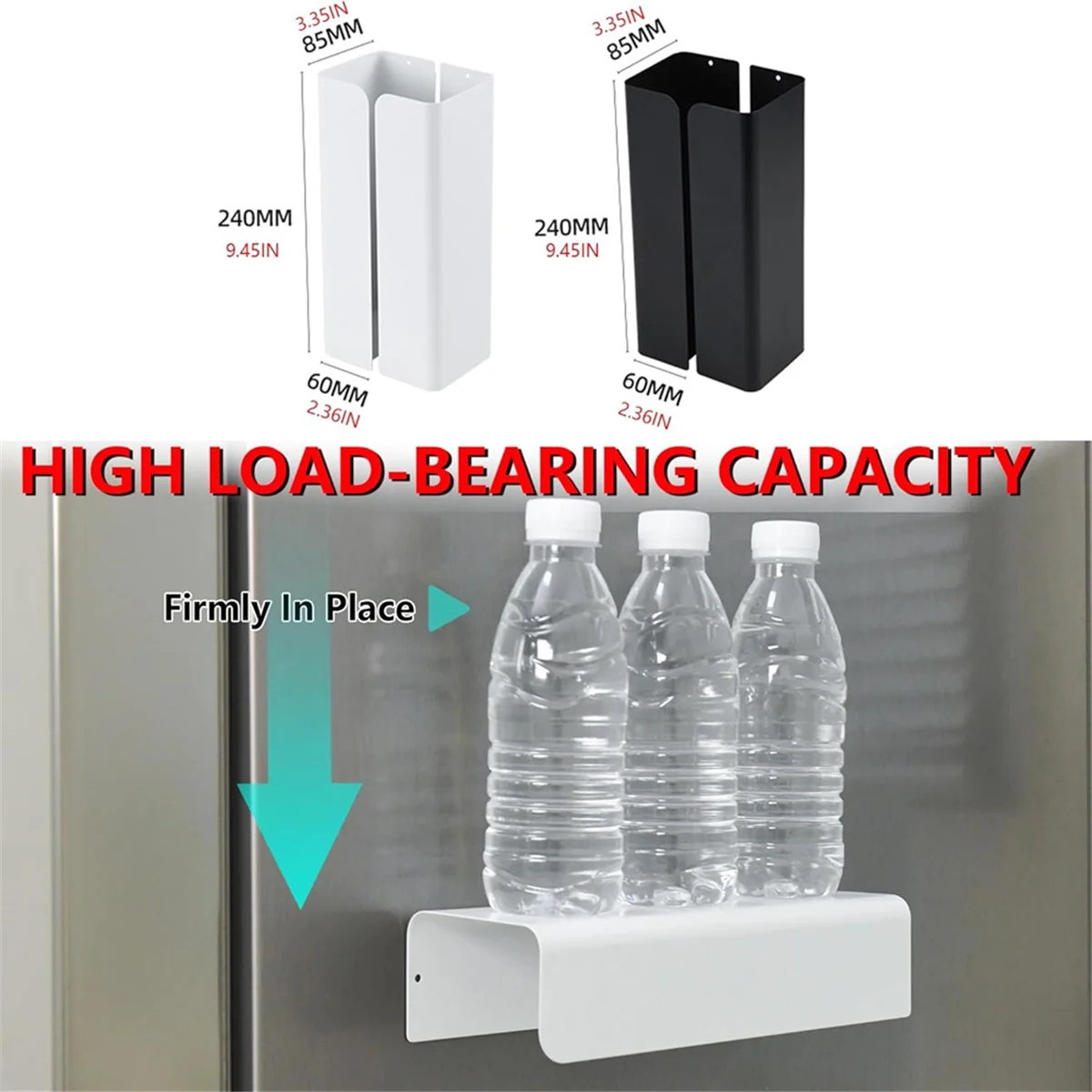 

AB06 Magnetic Glove Tissue Dispenser Paper Towel Holder Wall Mount Fridge Holder for Wipes, Napkin, Bathroom Organizer Black