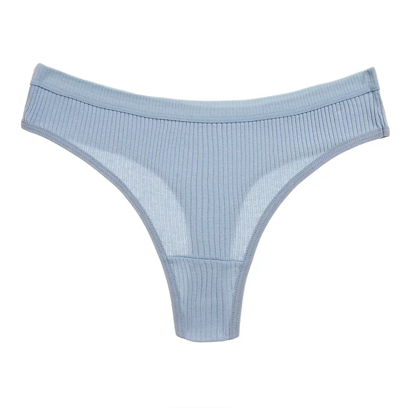 4Pcs Women's Panties G-Strings Set Fashion New Striped Soft Cotton Underwear Sexy Lingerie Sports Breathable Cozy