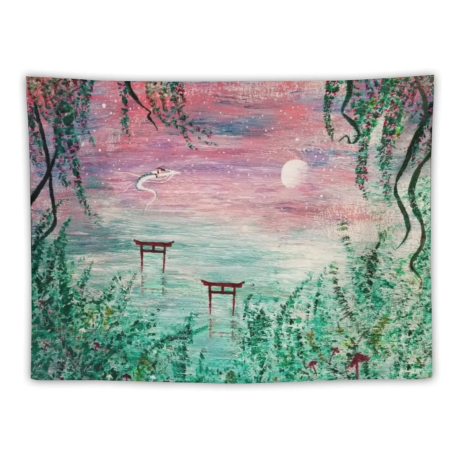 

Haku Dragon River Spirit Tapestry Room Ornaments Room Decor Cute Tapestry