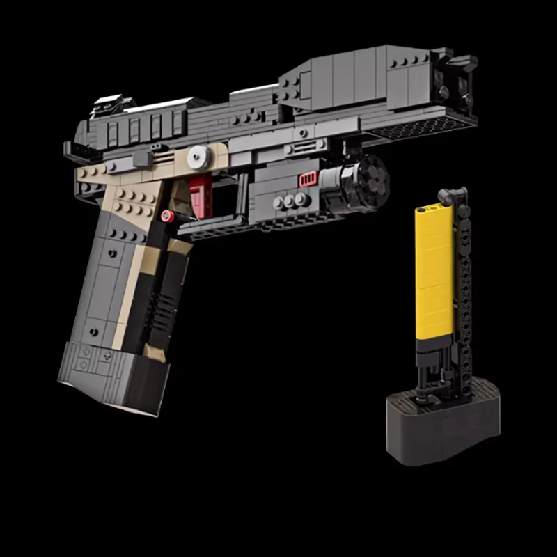 724PCS Smart Pistol MK5 Bouwstenen Emissibility Met Bullet Monteren Gun Bricks Wapen Speelgoed Cadeau Voor Militaire Fan