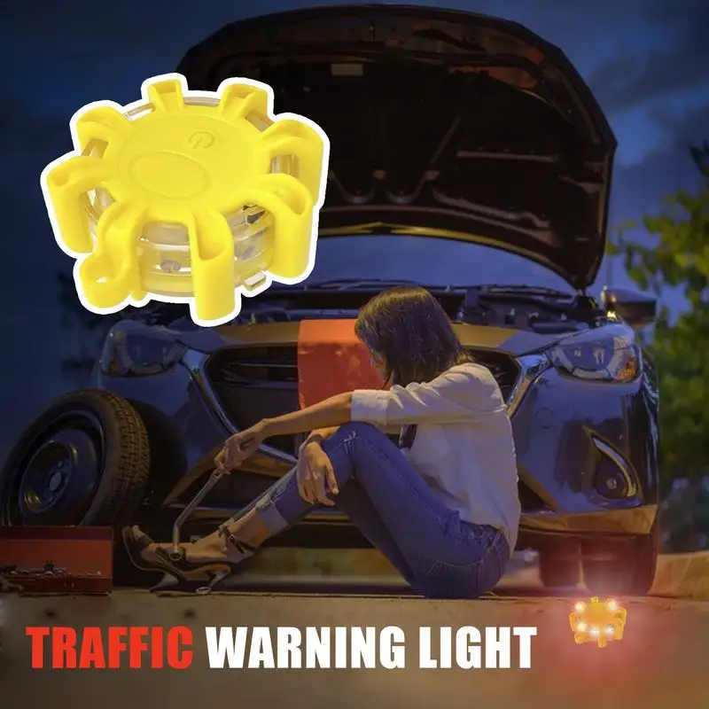 Car Strobe Light Caution Lights Truck Strobe Lights Flashing Safety Light With Magnetic Base For Tractors Trucks School Buses