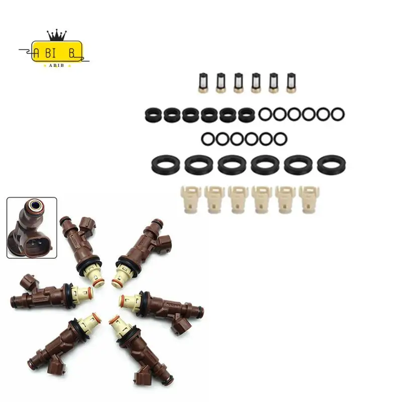 

ABIB-1 компл./36 шт. комплекты для восстановления топливной форсунки уплотнительные кольца уплотнители фильтры колпачки для Toyota 3.4L V6 94-04 FJ585 23209-62040 23250-62040
