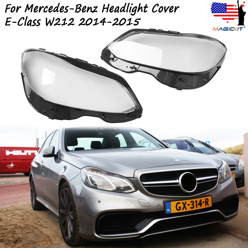 

Headlamp Cover For Mercedes Benz W212 E250 E350 E400 E500 2014-2016 Headlight Housing Left Right A2129063303 2129063303