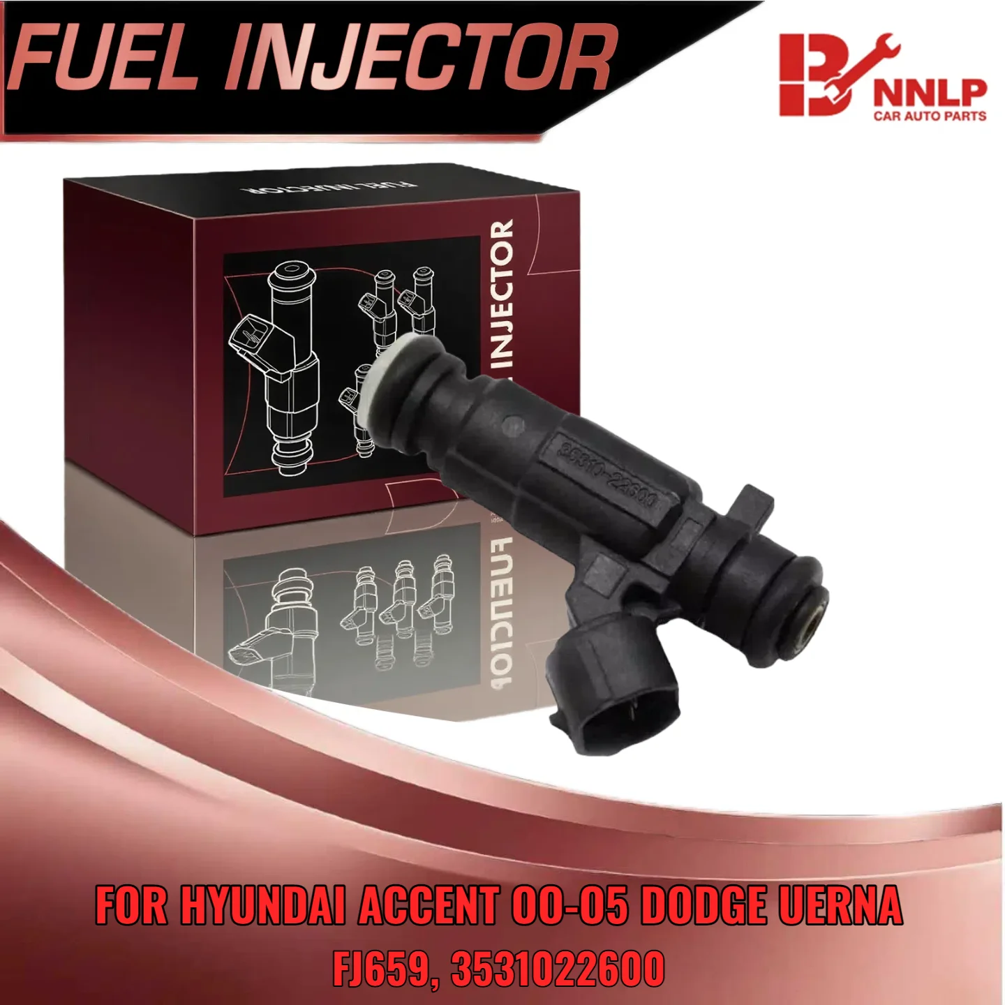 

For Hyundai Accent For Dodge Verna 2000-2005 New Fuel Injector 1.5L 1.6L FJ659 3531022600