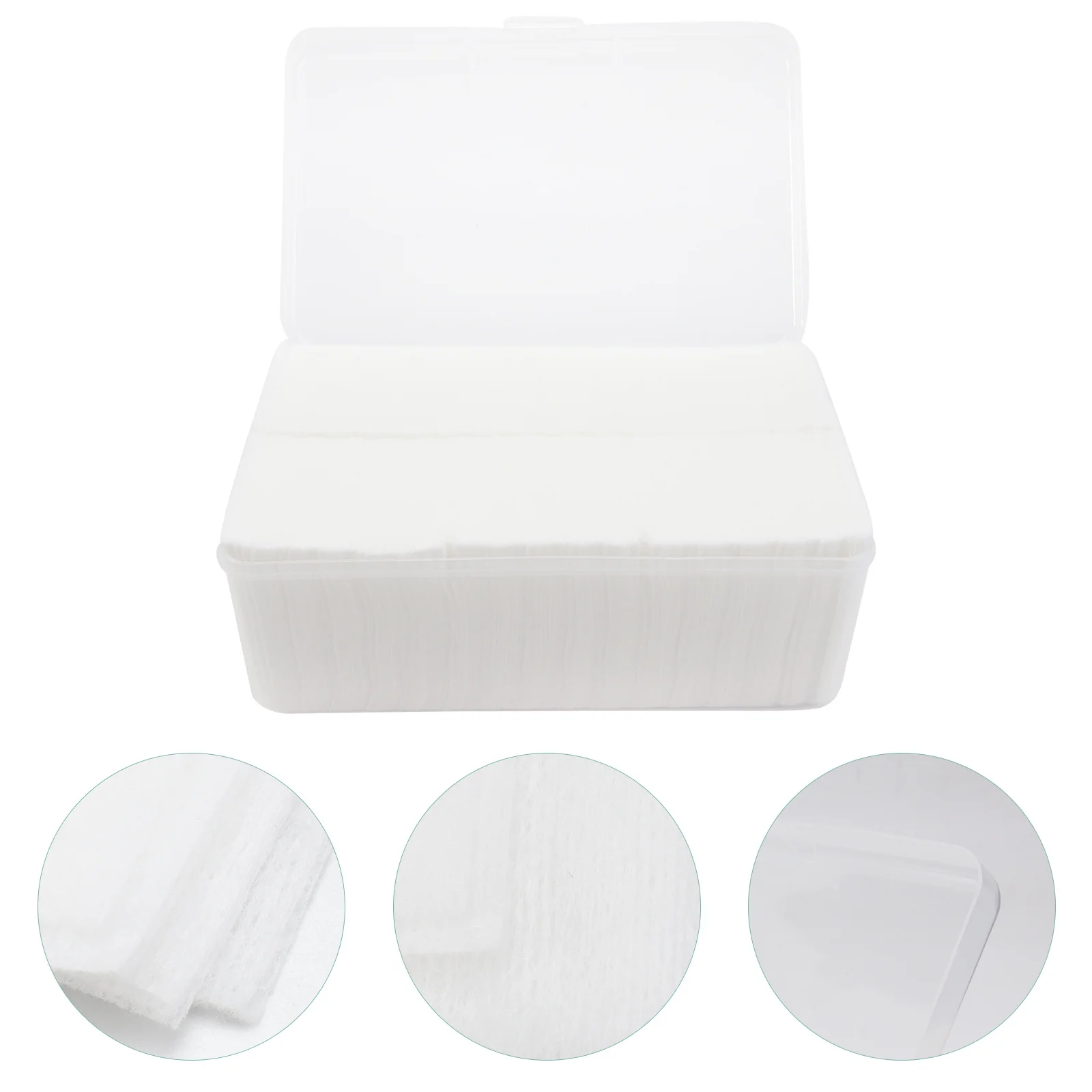 Almofadas de algodão para maquiagem, 1080 peças, tecido não tecido, seguro, inodoro, descartáveis para remoção de maquiagem, removedor de esmalte, pele
