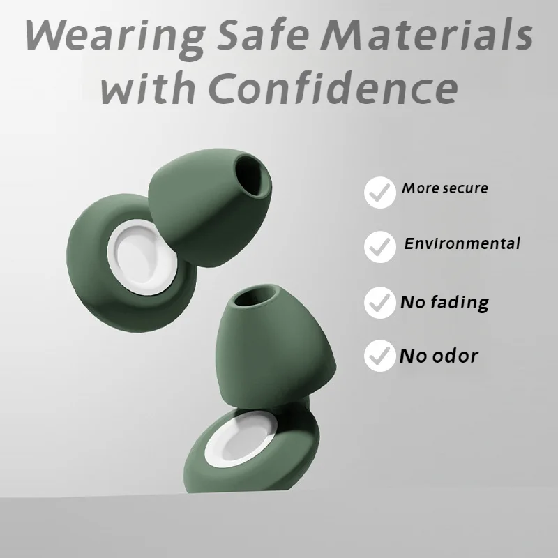 New Waterproof Noise Reducing Earbuds Silent Sleep Soundproof Earbuds Split Design Waterproof Silicone Noise Reducing Earbuds