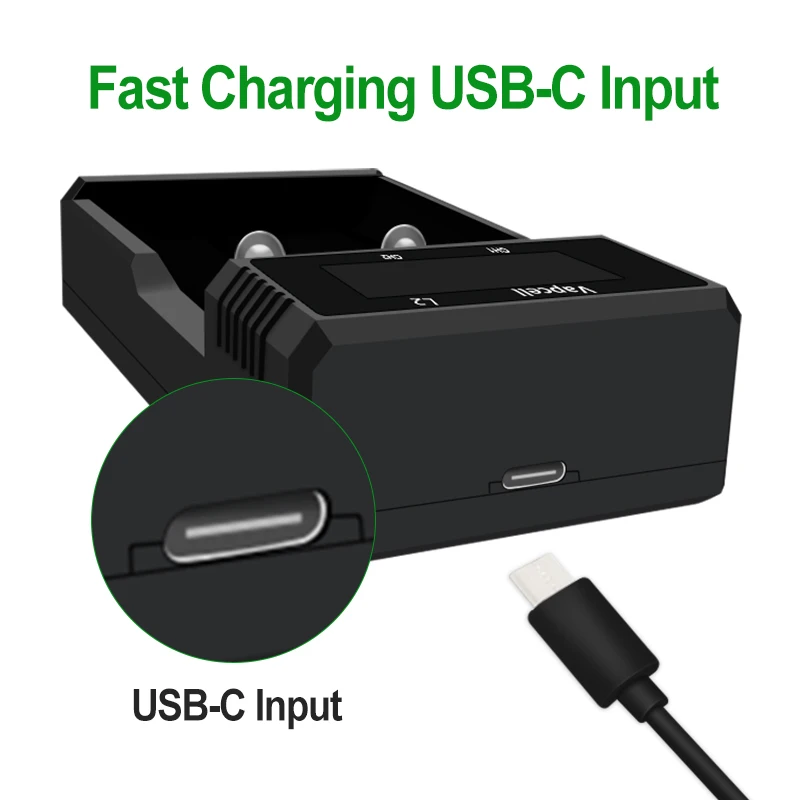 2 Slots Ni-MH Battery Charger USB Plug For 1.2V AA/AAA Rechargeable Batteries Charger Smart Fast Charging