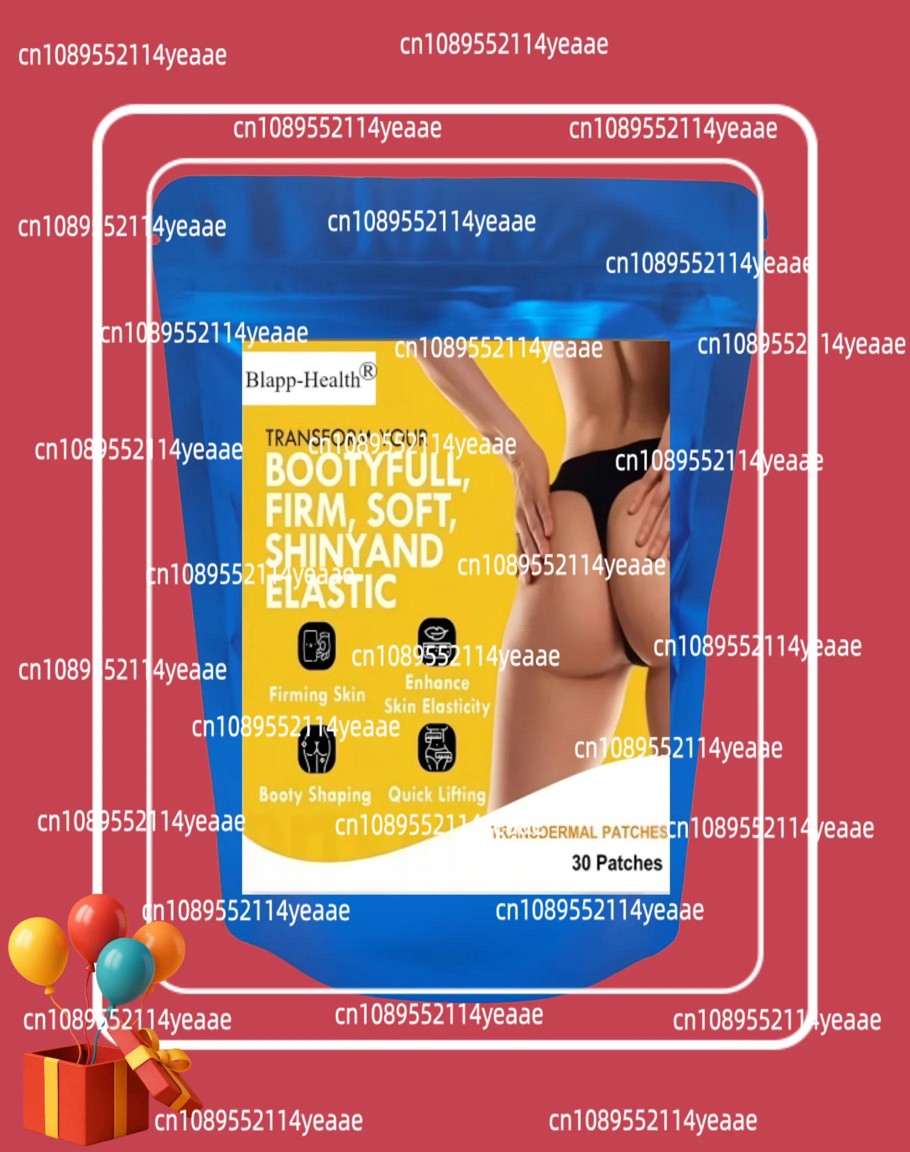 Bum Enlargement Transdermal Patches, Butt Enhancer Patches, Tone Firm Uplift, Bigger Ass Bbl-30 Patches 1 Month Supply
