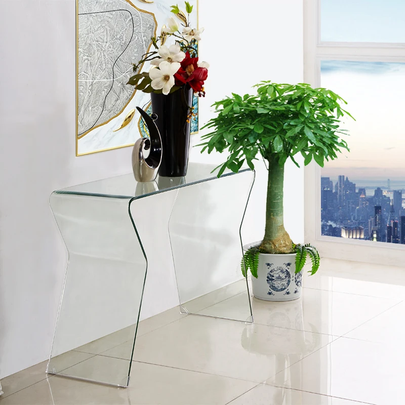 Customized living room entrance cabinet, modern simple light luxury entrance table, narrow strip case against the wall