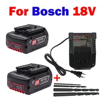 18V 5.0ah/6.0ah Rechargeable Li-ion Battery for Bosch 18V Power Tool Backup 6000mah Portable Replacement BAT609 Indicator Light