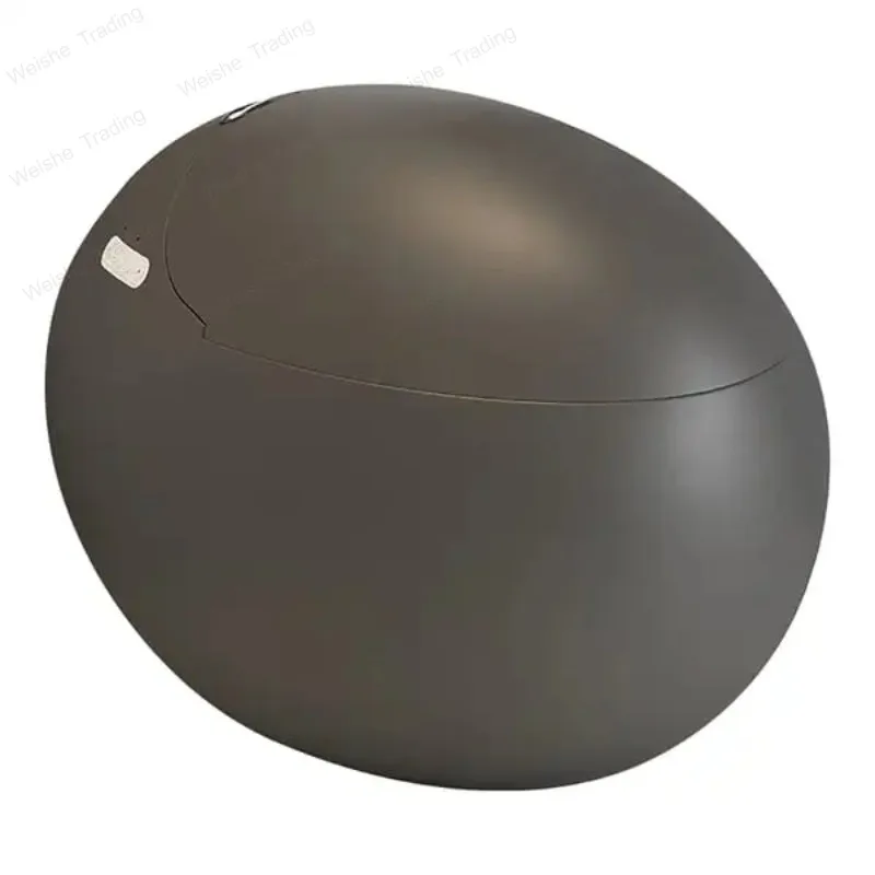 

Automatic Matt Grey Color Cute Design Egg Shape 1.28GPF Smart Toilet With Remote Control